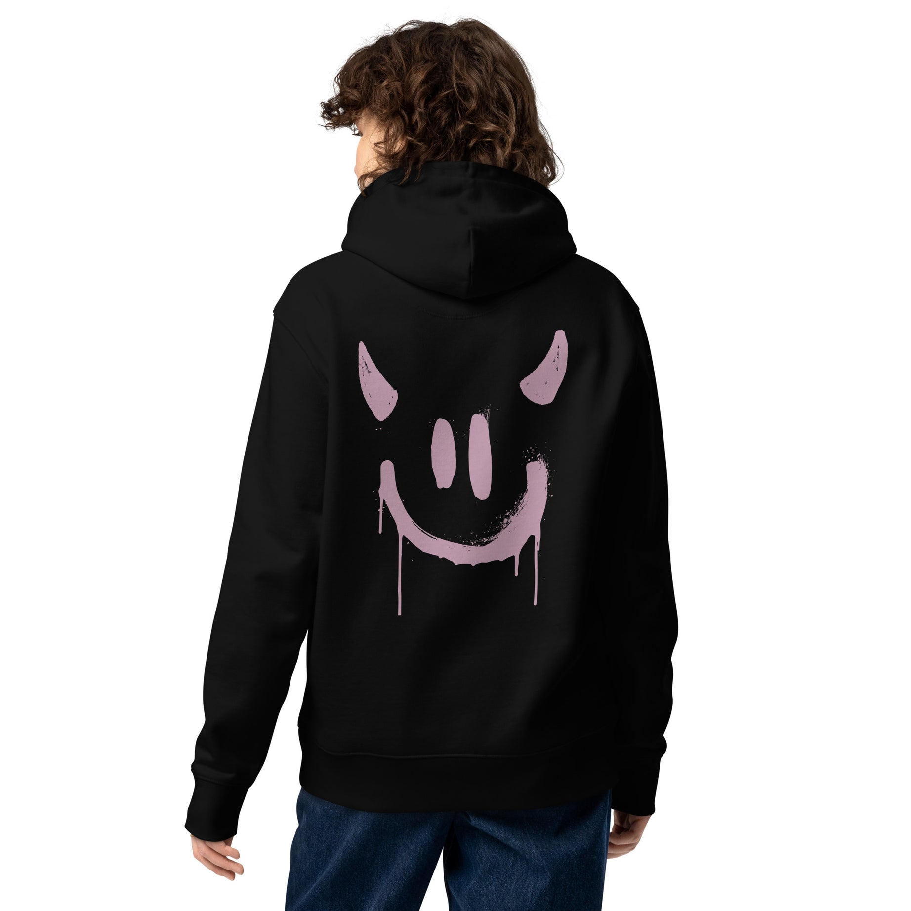 Unisex-Bio-Hoodie "Evil Smiley"