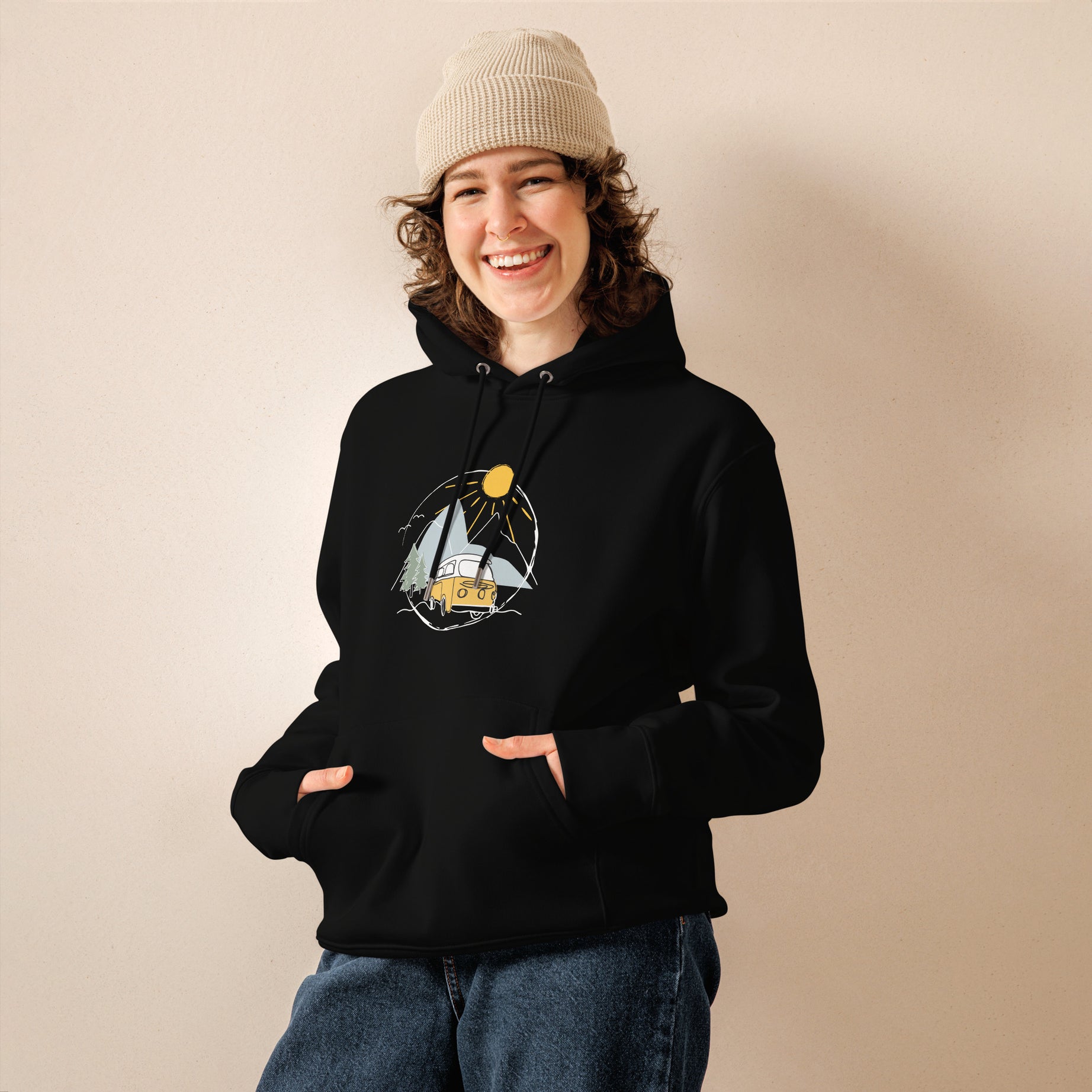 Unisex-Bio-Hoodie "Vanlife"