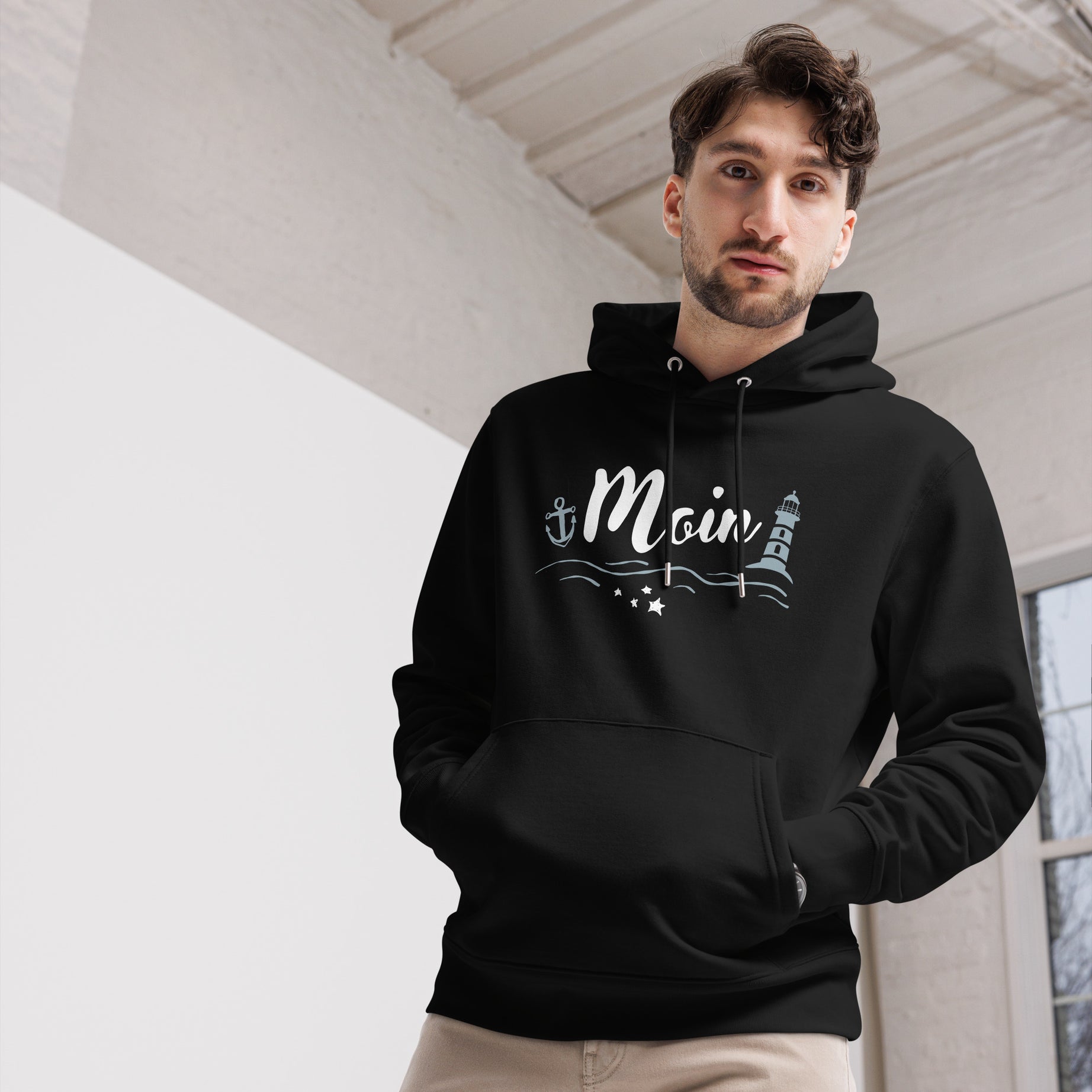 Unisex-Bio-Hoodie "Moin"