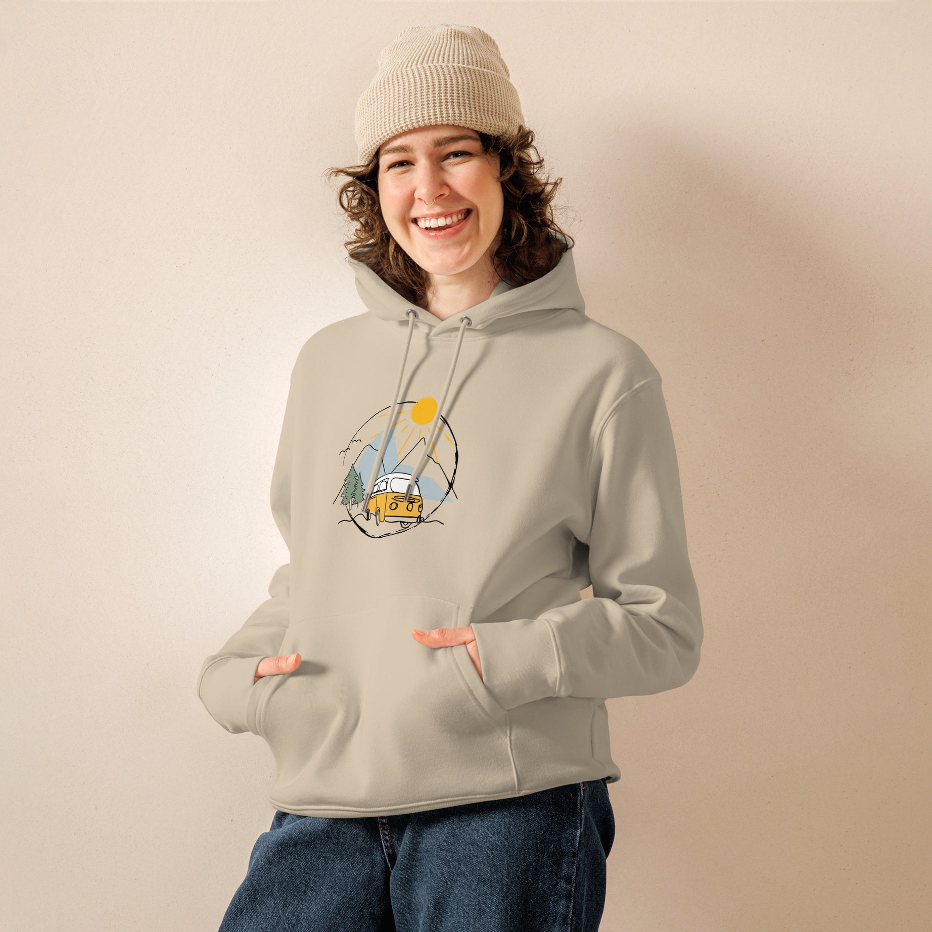 Unisex-Bio-Hoodie "Vanlife"
