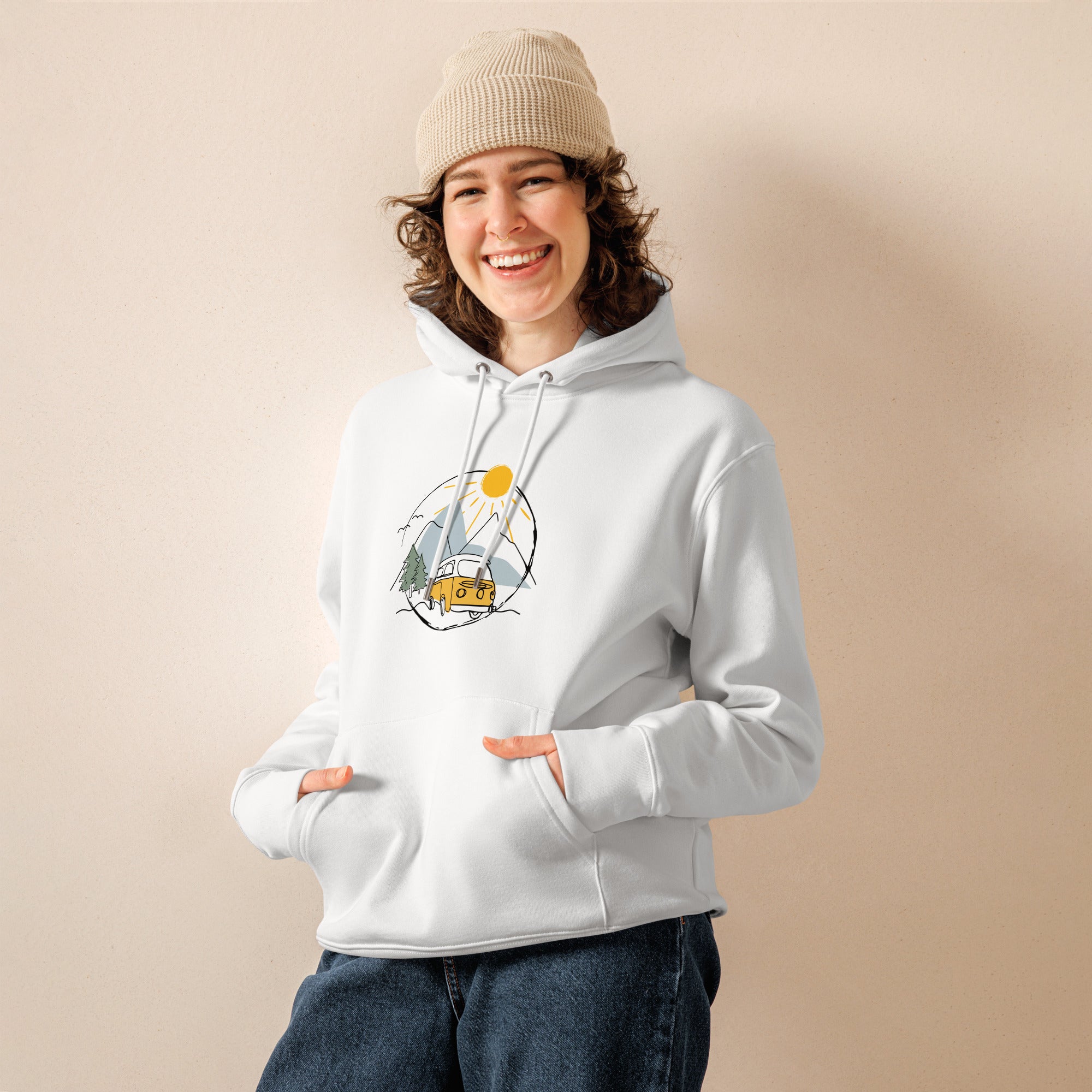 Unisex-Bio-Hoodie "Vanlife"