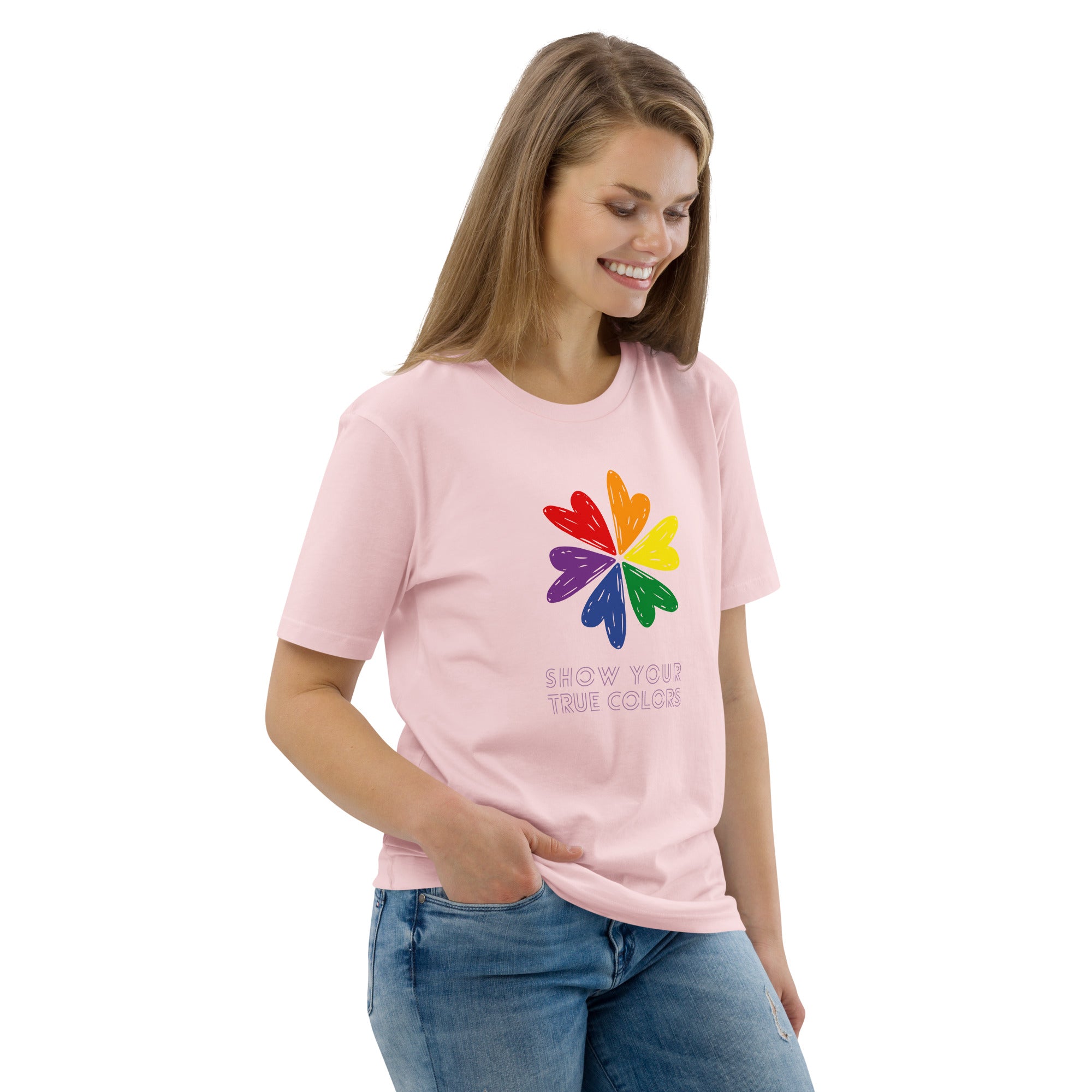 Unisex-Bio-T-Shirt "Show your true colors"