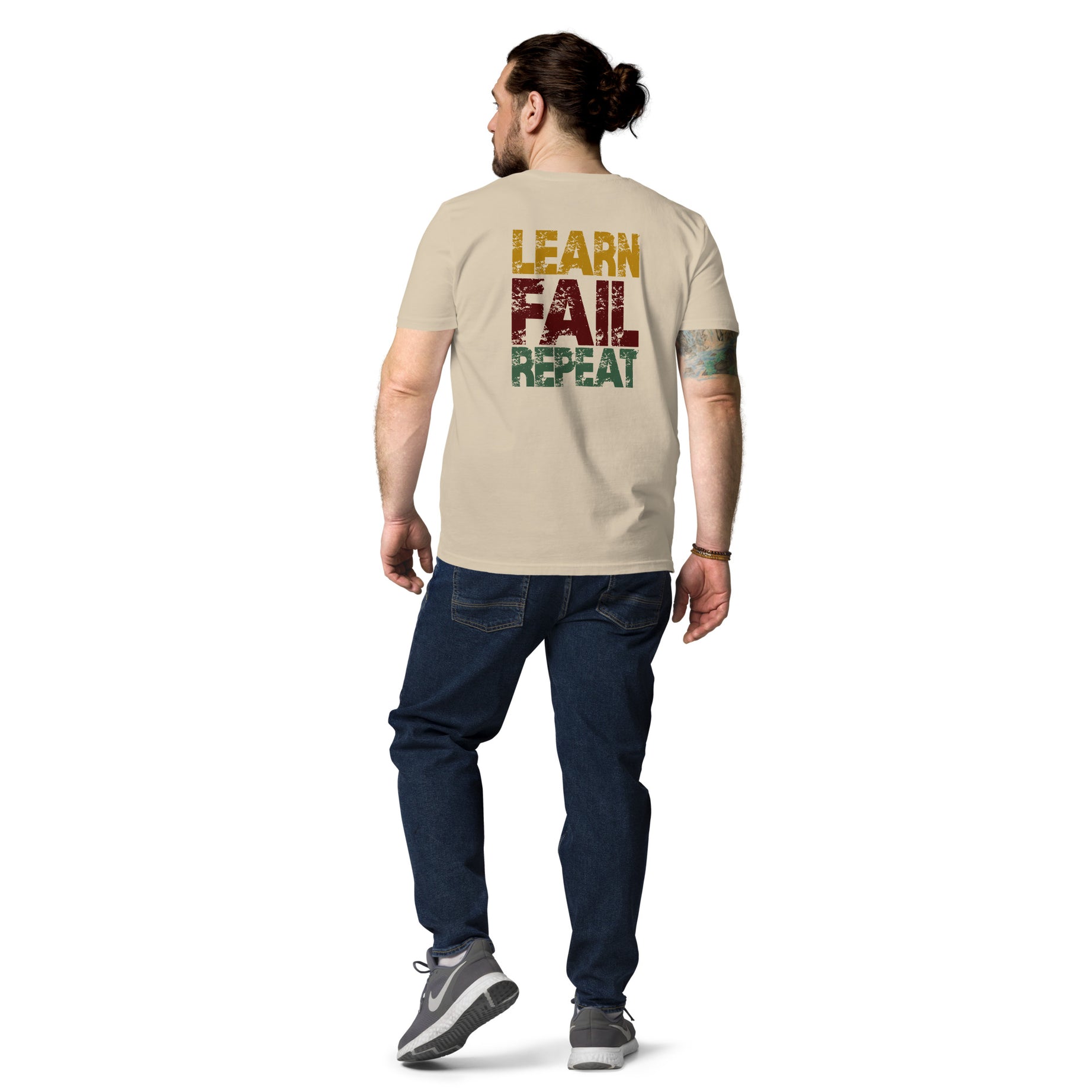 Unisex-Bio-T-Shirt "Learn Fail Repeat"