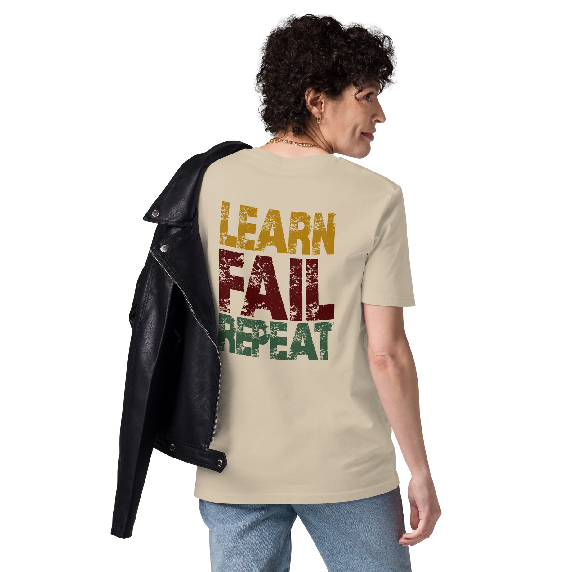 Unisex-Bio-T-Shirt "Learn Fail Repeat"