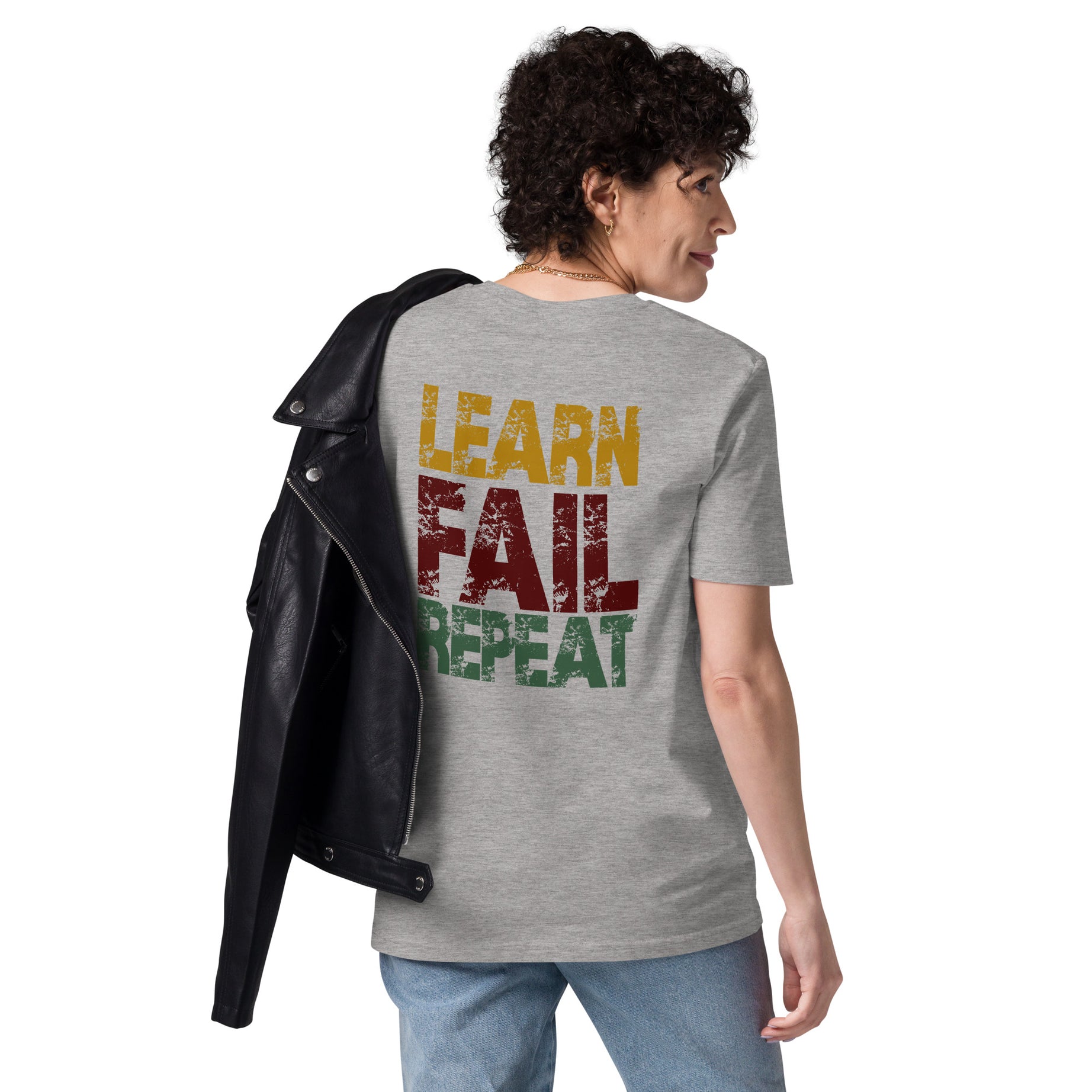 Unisex-Bio-T-Shirt "Learn Fail Repeat"