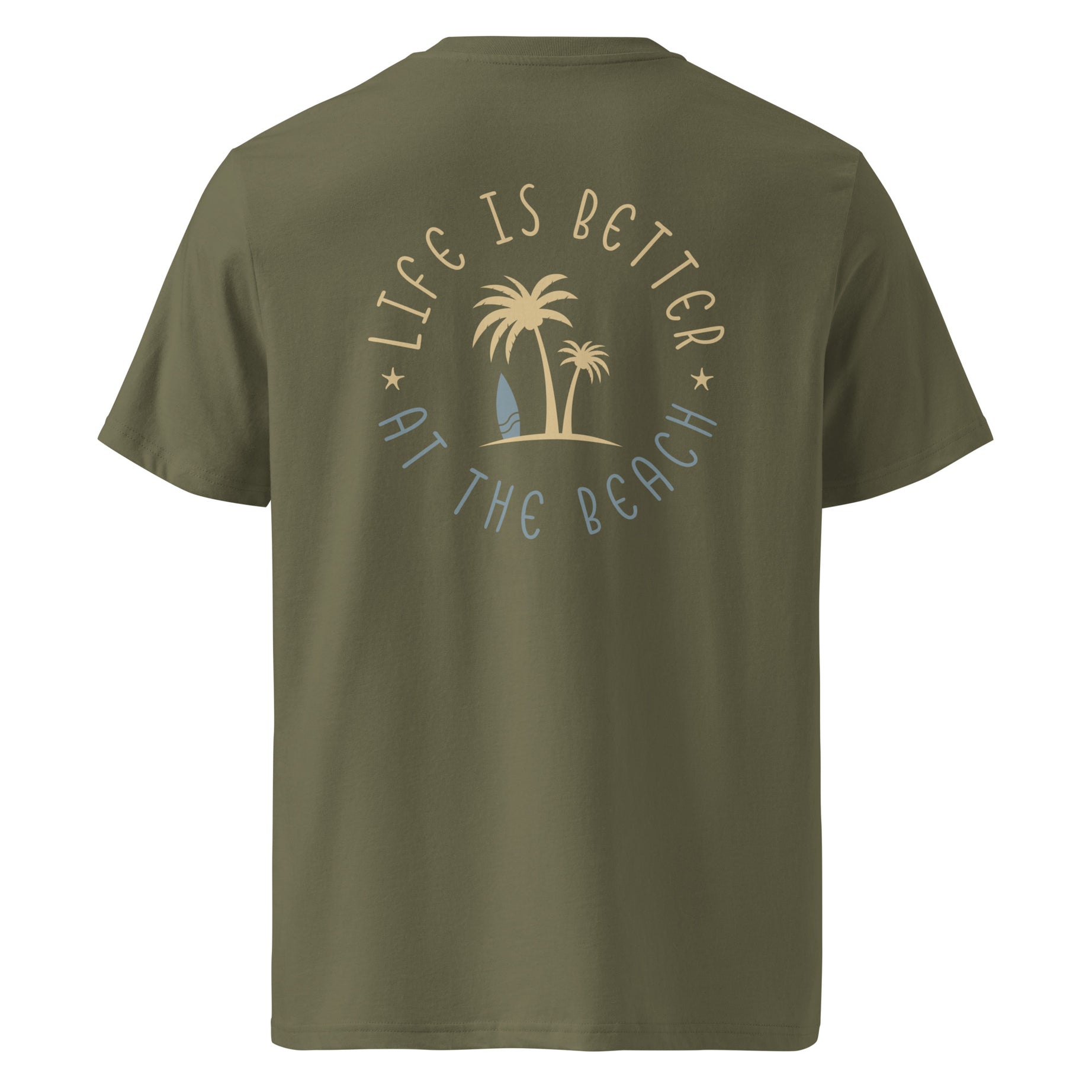 Unisex-Bio-T-Shirt "Life is better at the beach"