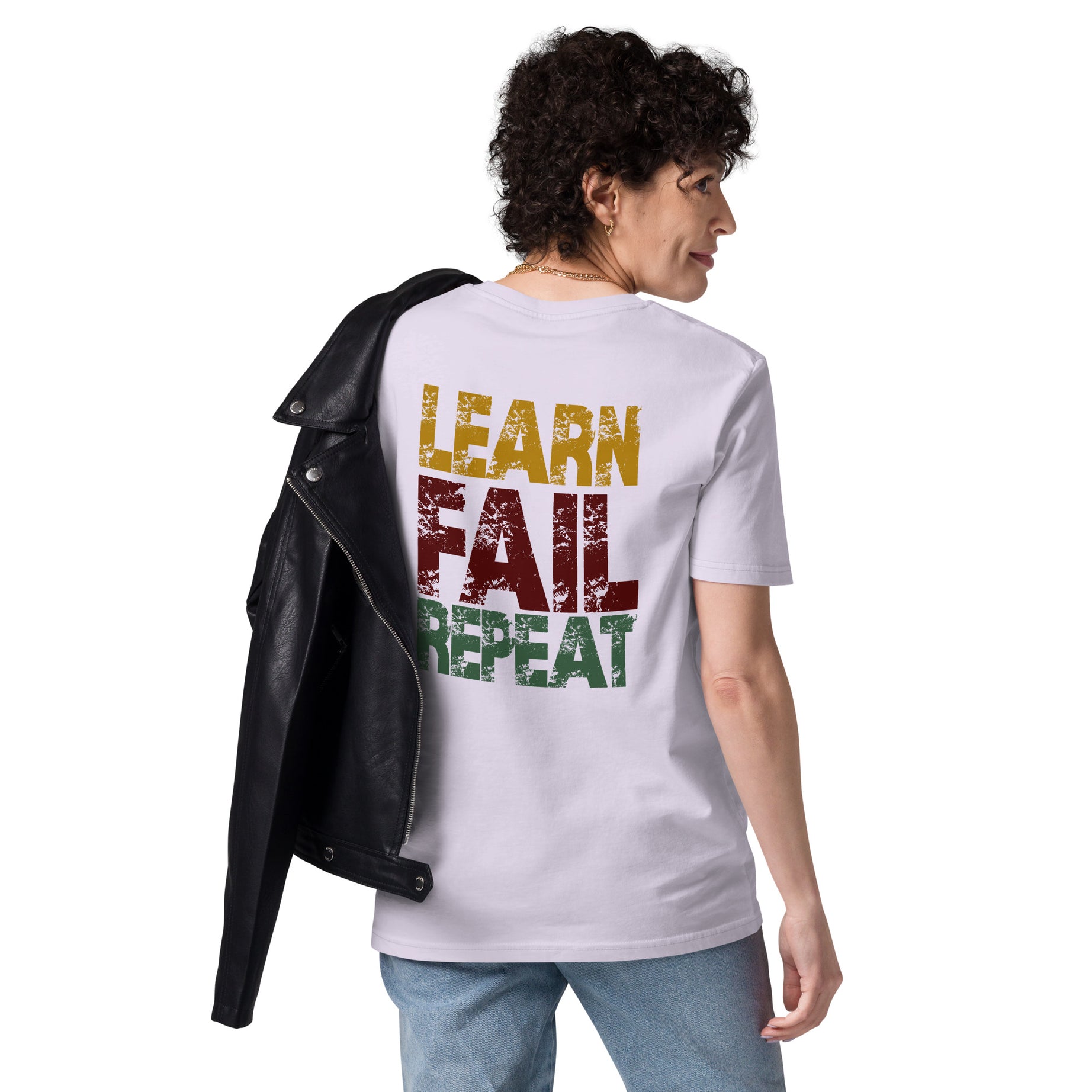 Unisex-Bio-T-Shirt "Learn Fail Repeat"