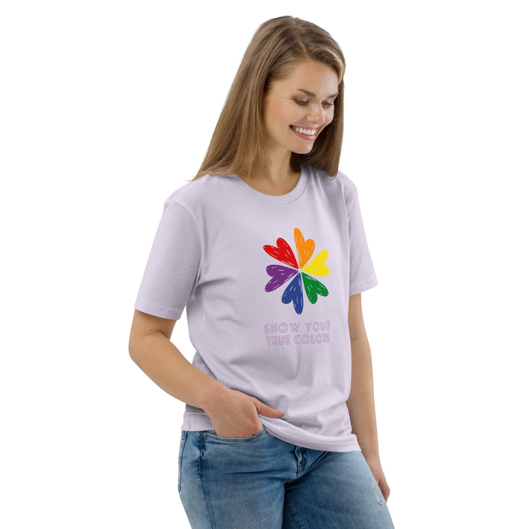 Unisex-Bio-T-Shirt "Show your true colors"