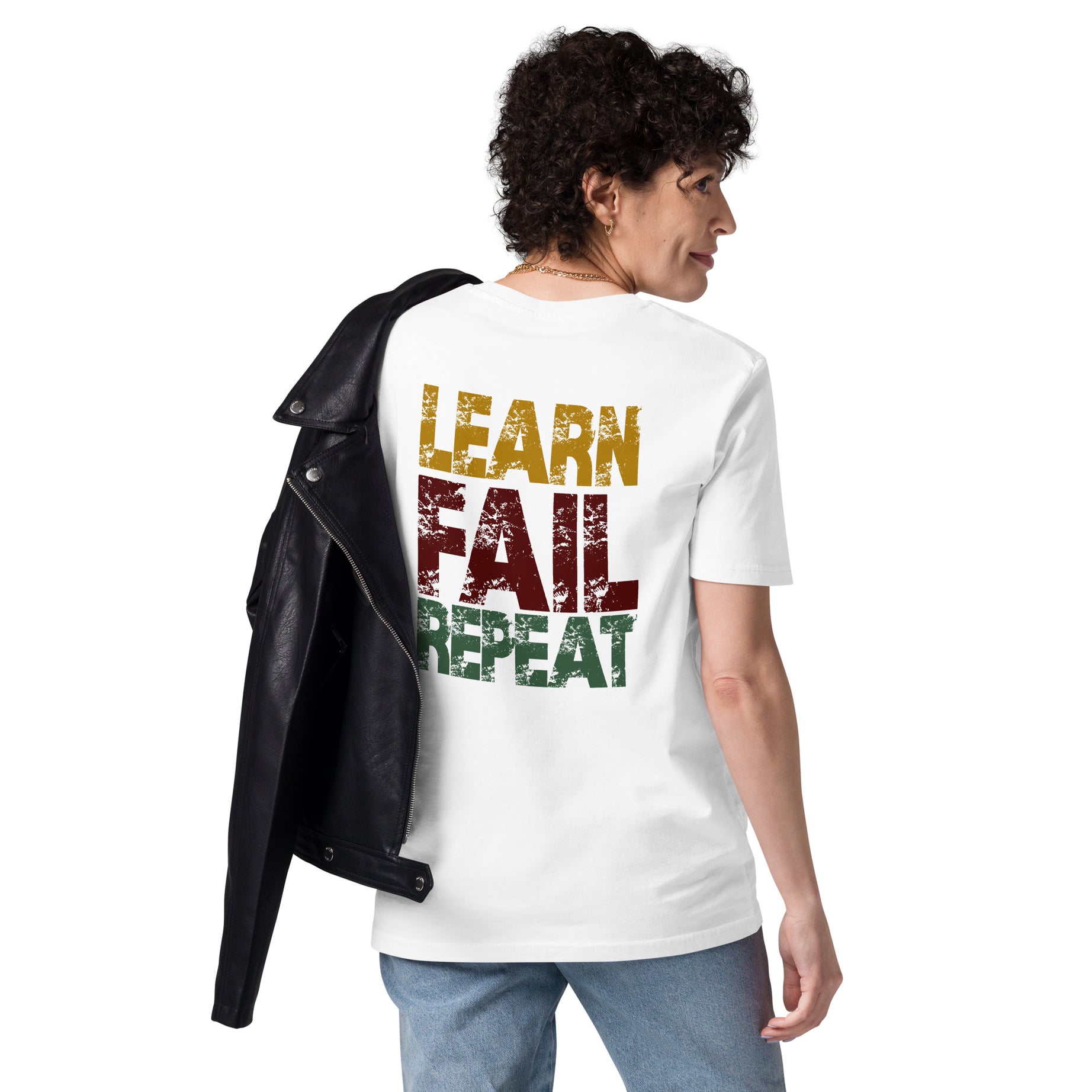 Unisex-Bio-T-Shirt "Learn Fail Repeat"