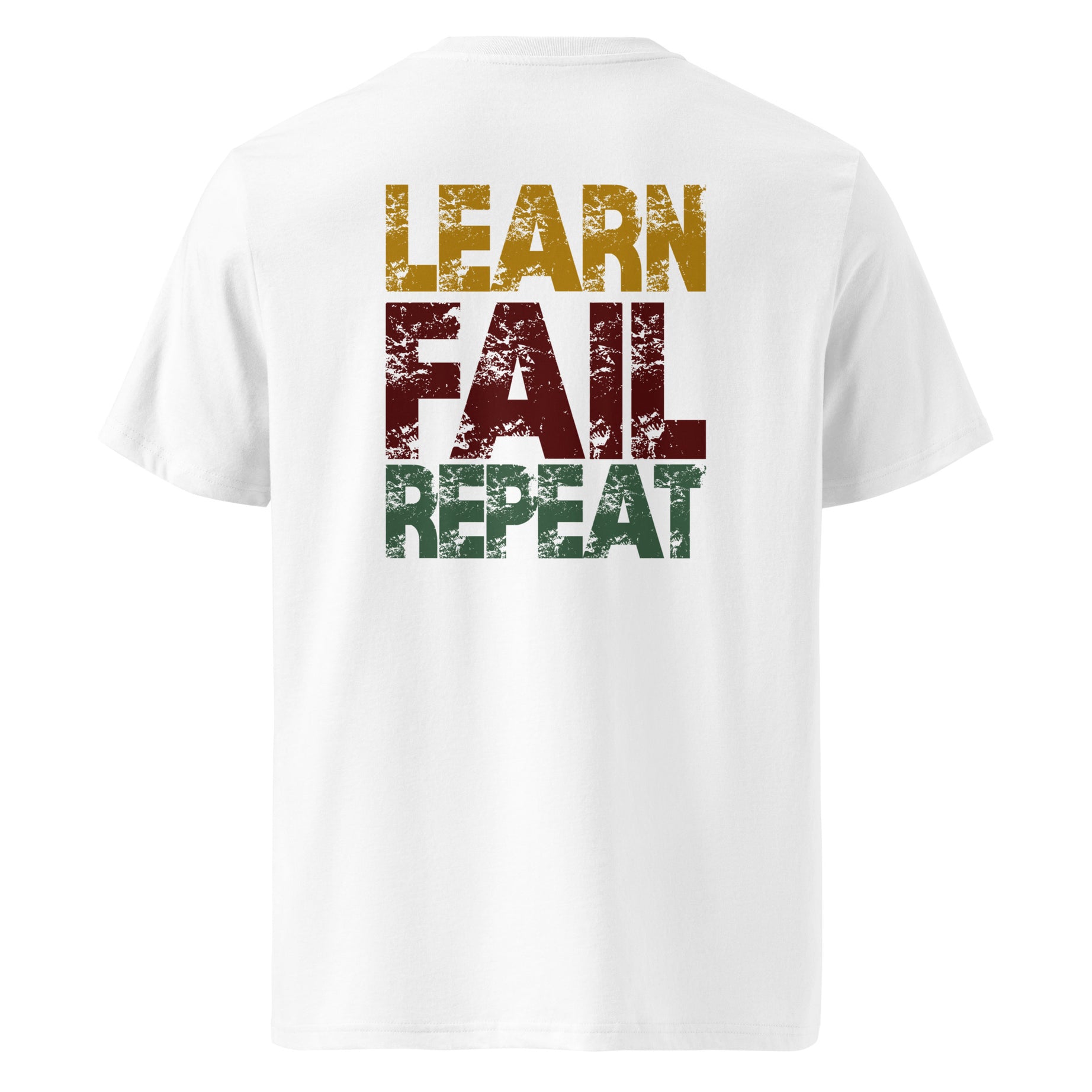 Unisex organic T-shirt "Learn Fail Repeat"