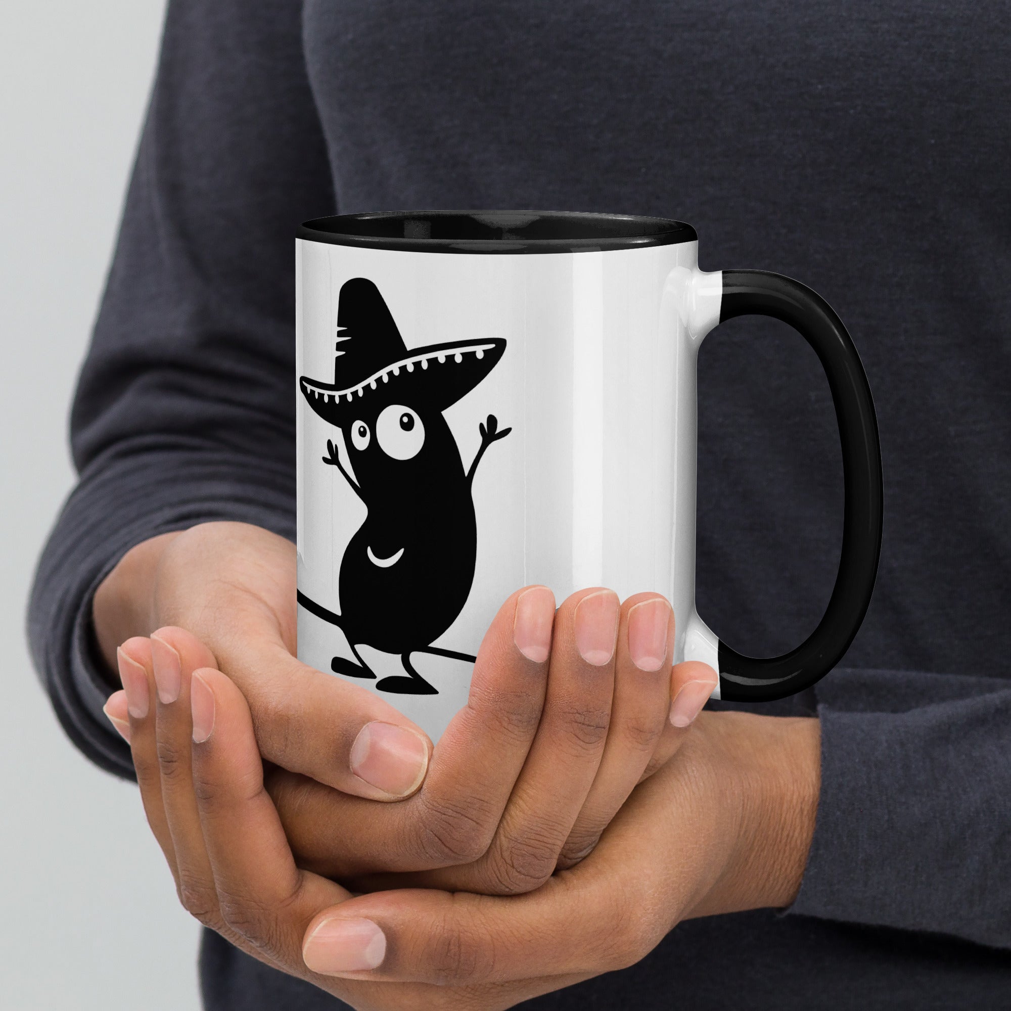 Becher „El Bohnito“ mit farbiger Innenseite