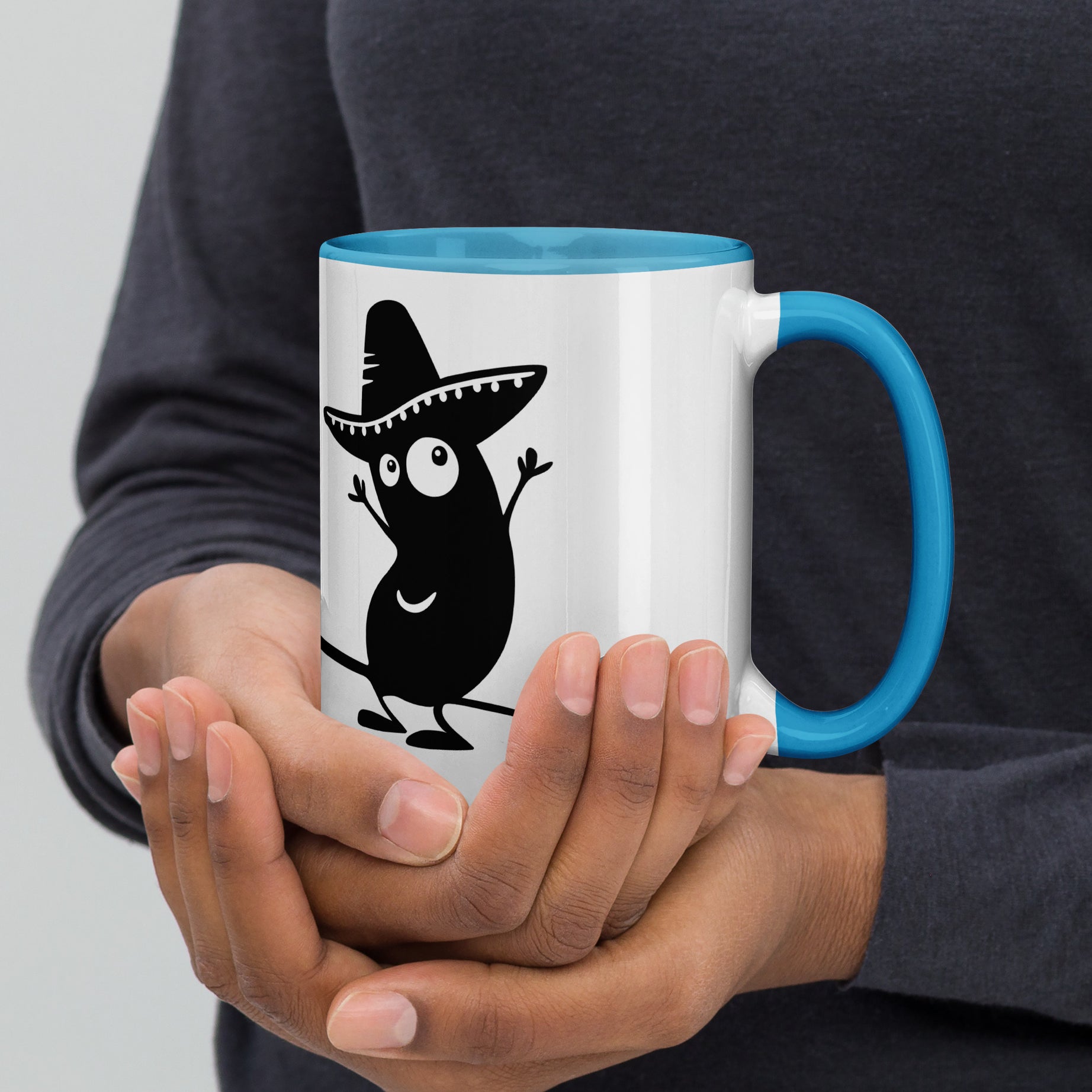 Becher „El Bohnito“ mit farbiger Innenseite