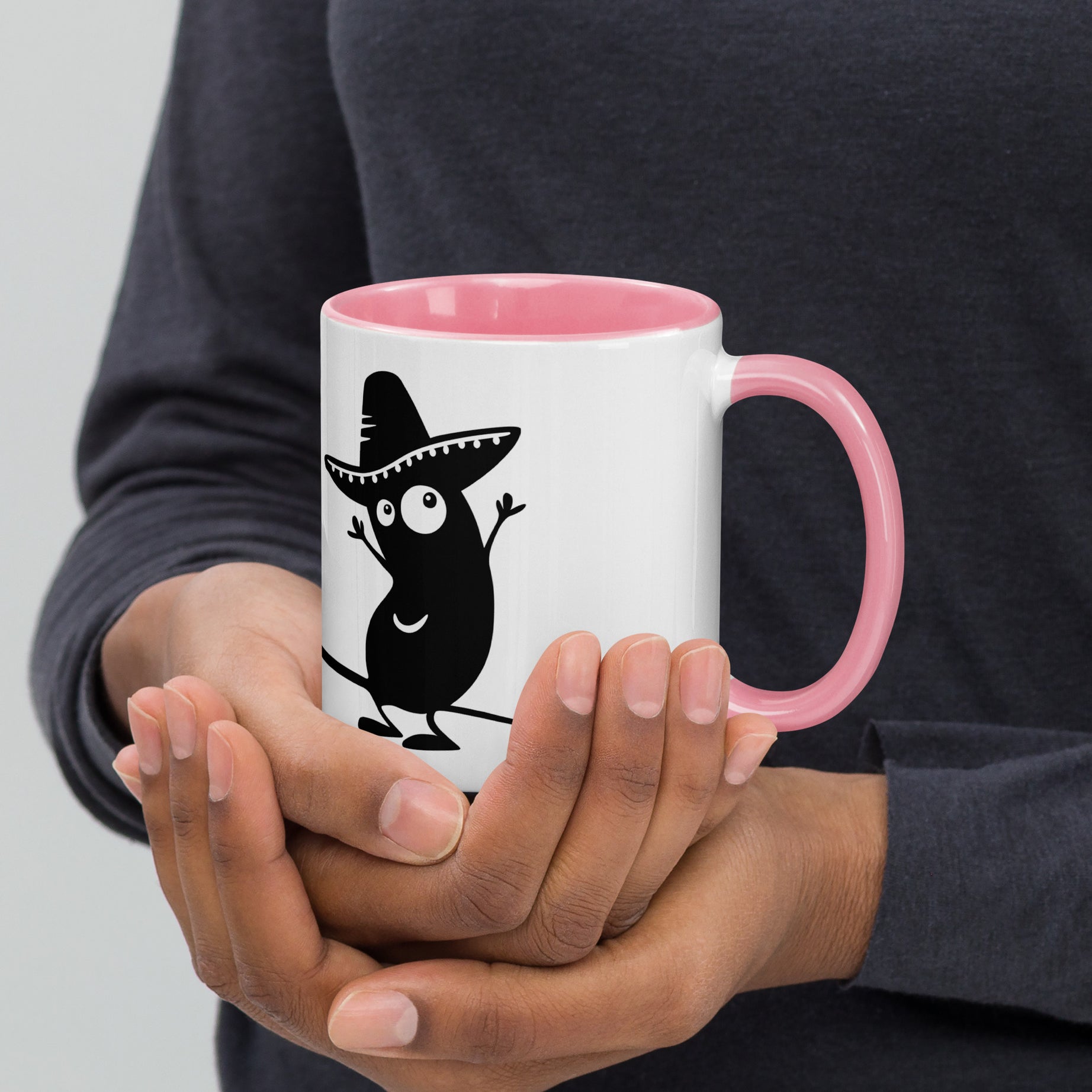 Becher „El Bohnito“ mit farbiger Innenseite