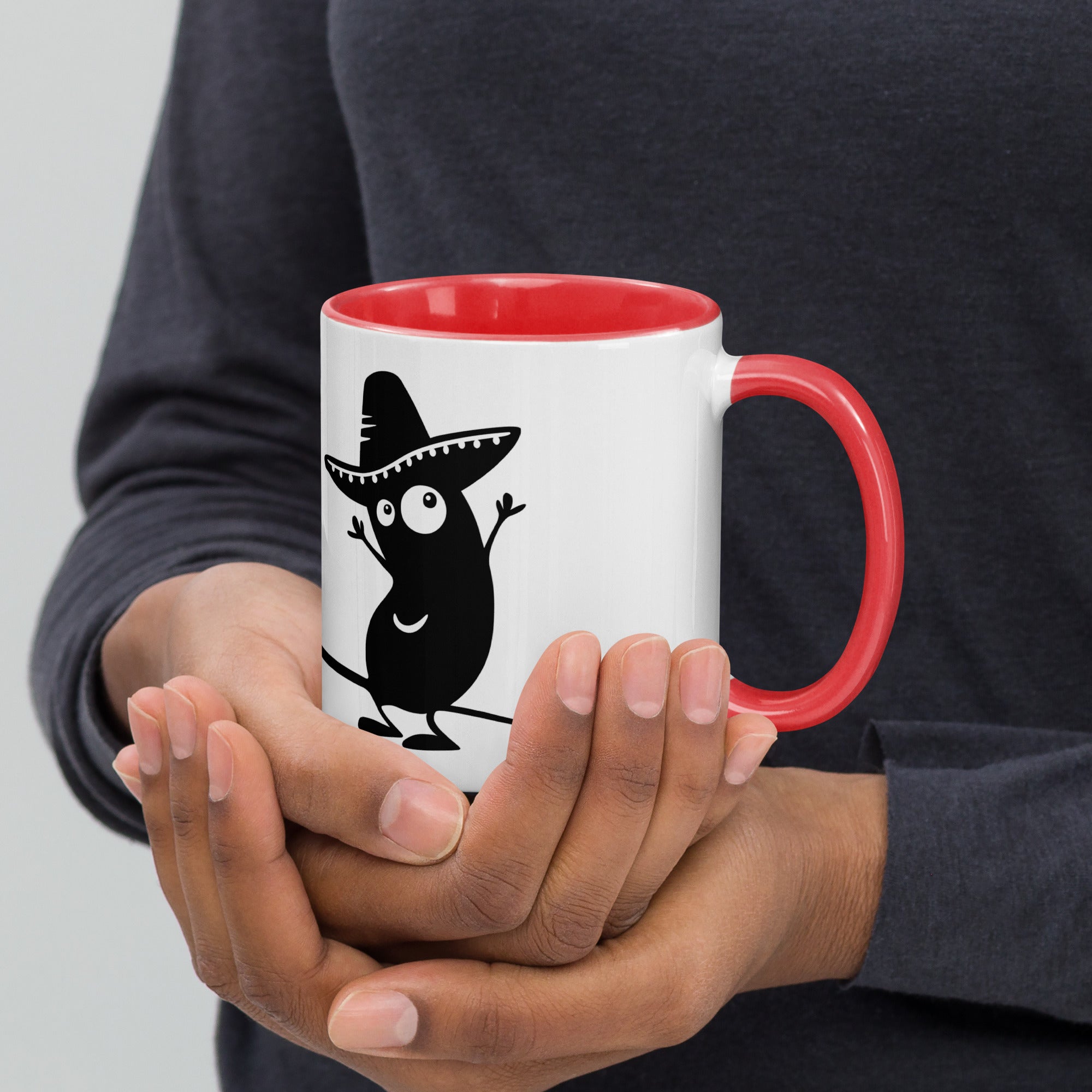 Becher „El Bohnito“ mit farbiger Innenseite