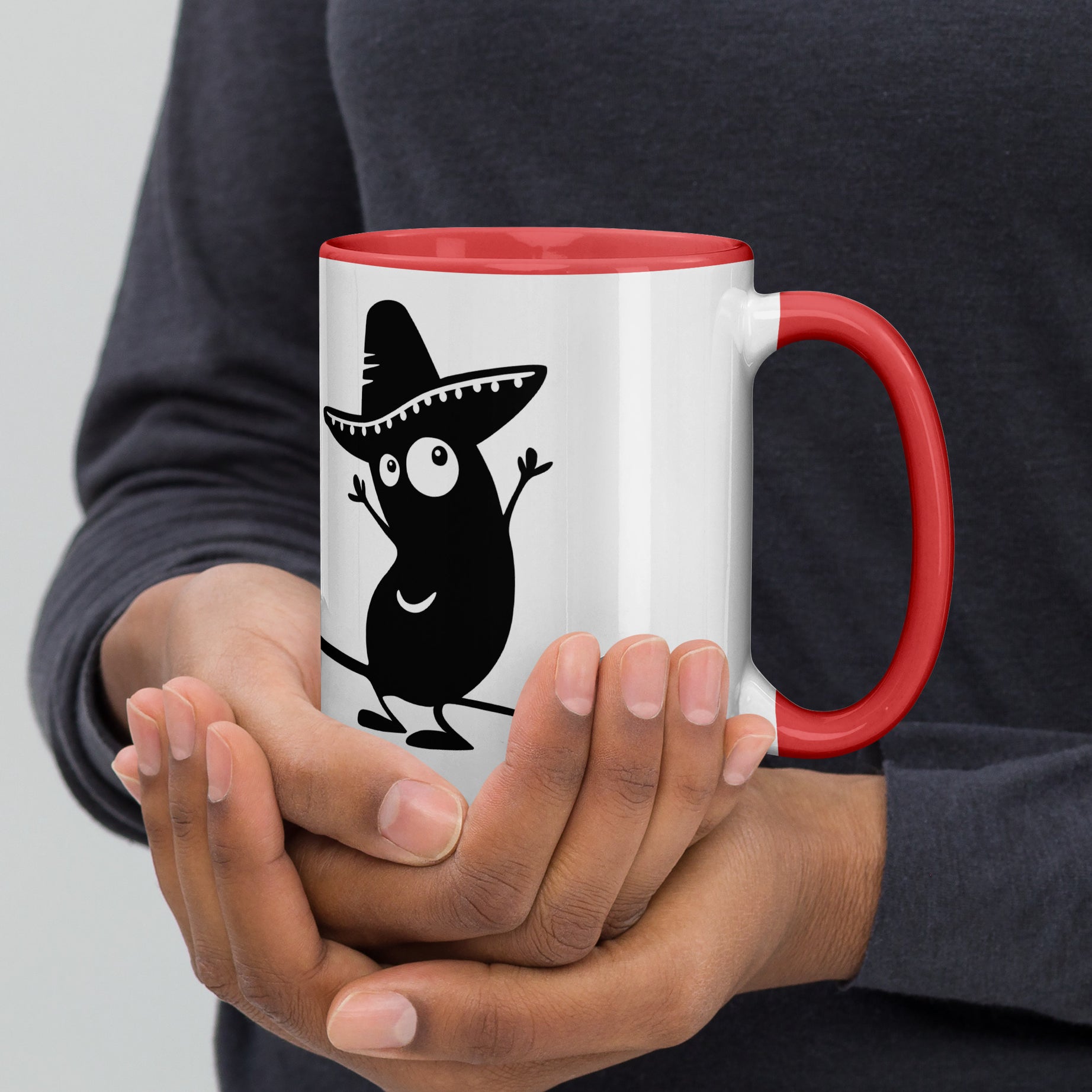 Becher „El Bohnito“ mit farbiger Innenseite