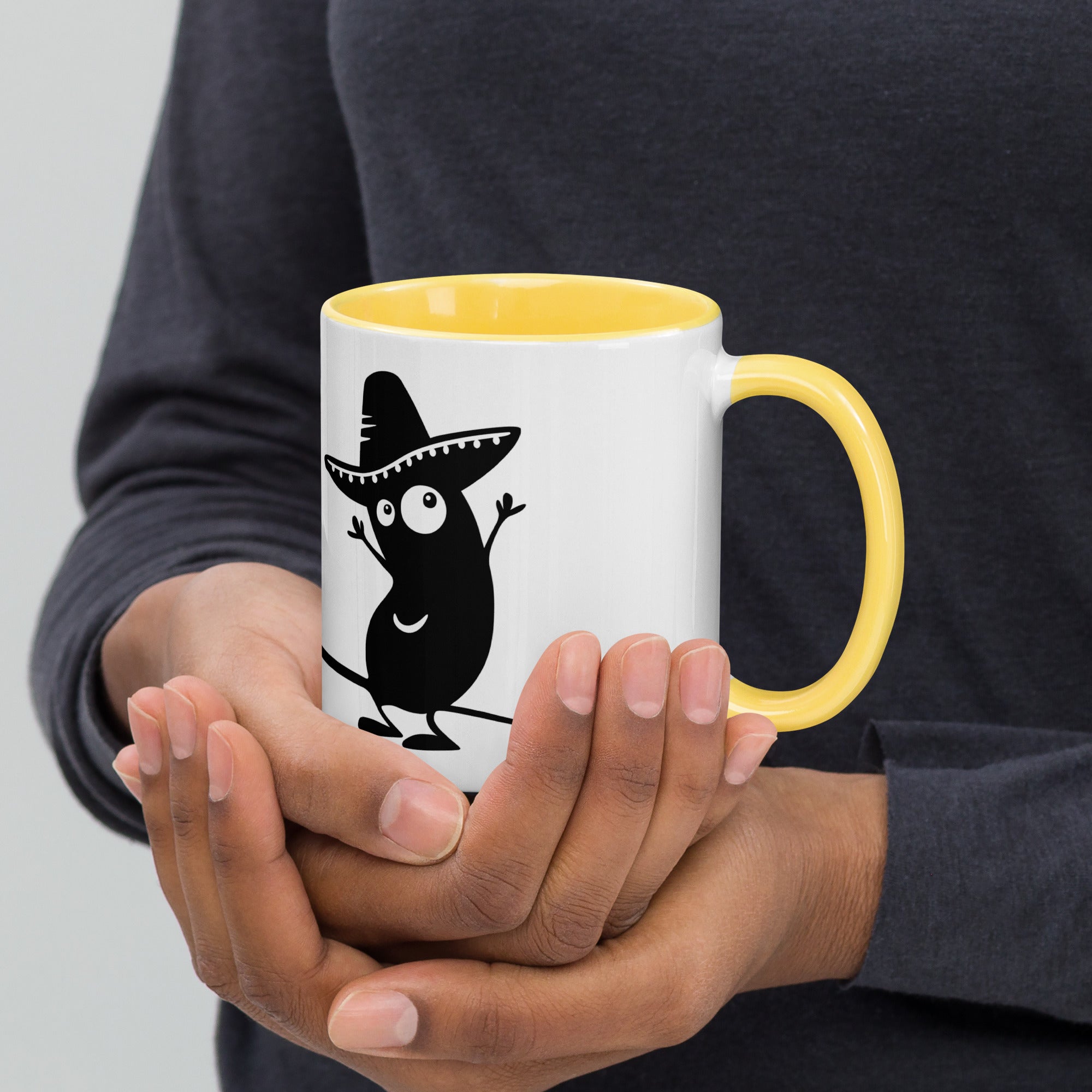 Becher „El Bohnito“ mit farbiger Innenseite